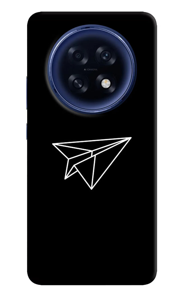 Paper Plane White Oppo F31 Pro Plus 5G Hard Case Back Cover by Casekaro