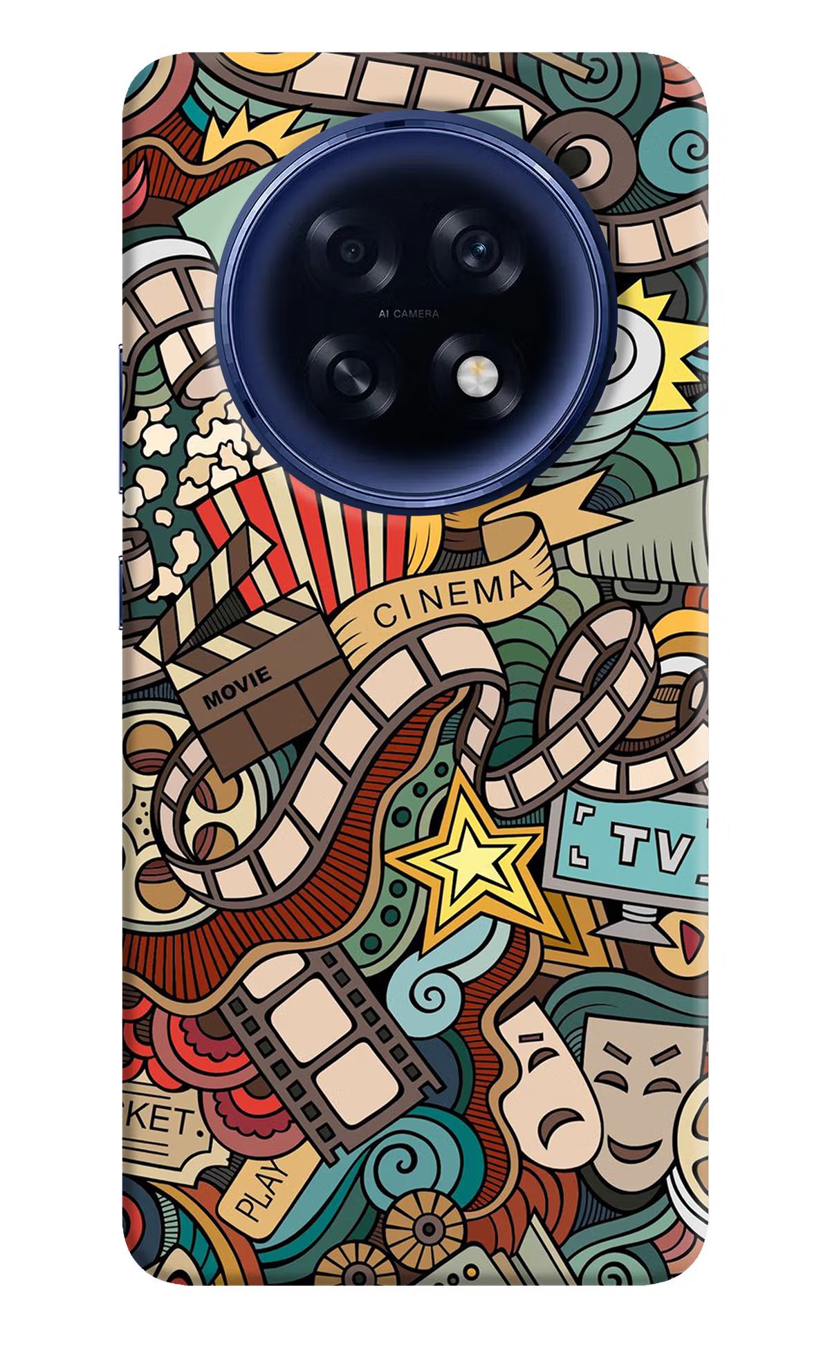 Cinema Abstract Oppo F31 Pro Plus 5G Hard Case Back Cover by Casekaro