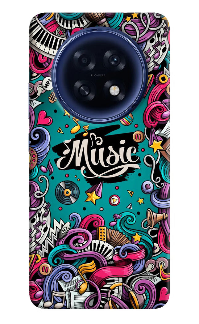 Music Graffiti Oppo F31 Pro Plus 5G Hard Case Back Cover by Casekaro