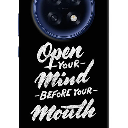 Open Your Mind Before Your Mouth Oppo F31 Pro Plus 5G Hard Case Back Cover by Casekaro