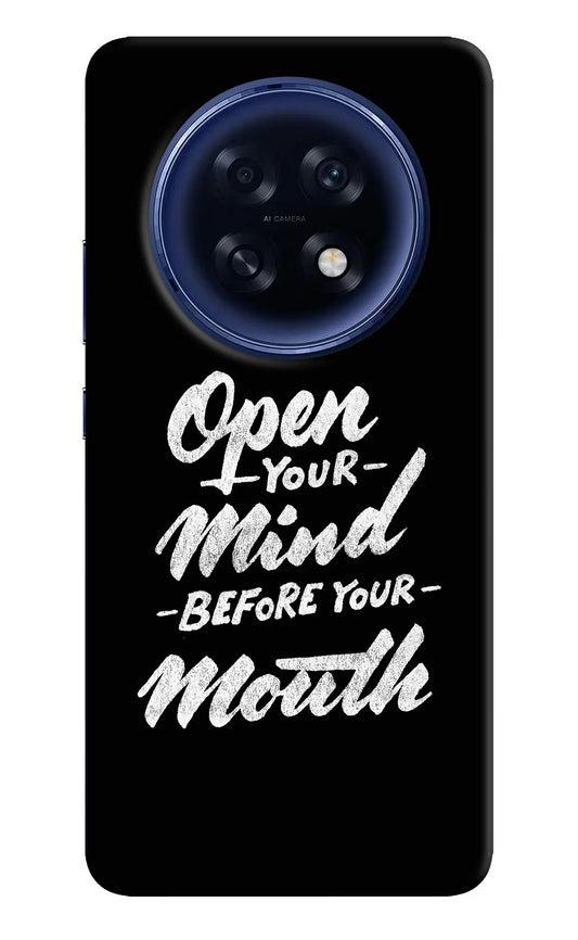 Open Your Mind Before Your Mouth Oppo F31 Pro Plus 5G Hard Case Back Cover by Casekaro