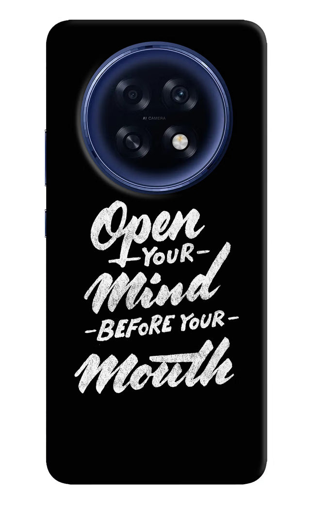 Open Your Mind Before Your Mouth Oppo F31 Pro Plus 5G Hard Case Back Cover by Casekaro
