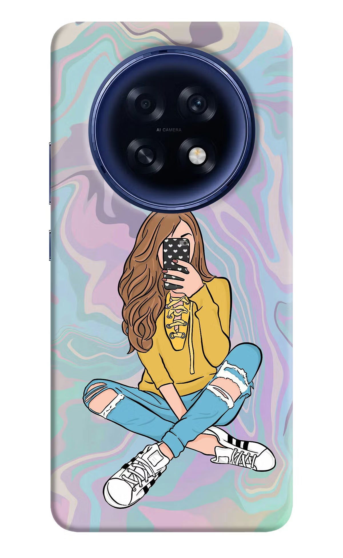Selfie Girl Oppo F31 Pro Plus 5G Hard Case Back Cover by Casekaro