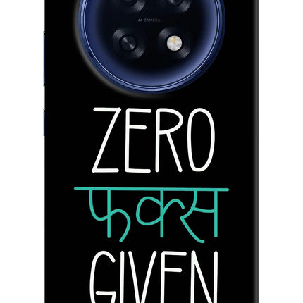 Zero Fucks Given Oppo F31 Pro Plus 5G Hard Case Back Cover by Casekaro
