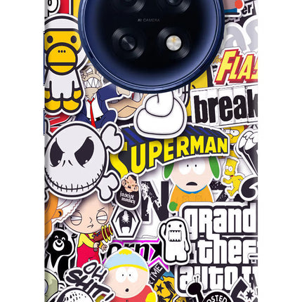 Sticker Bomb Oppo F31 Pro Plus 5G Hard Case Back Cover by Casekaro
