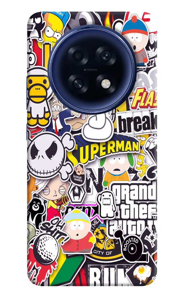 Sticker Bomb Oppo F31 Pro Plus 5G Hard Case Back Cover by Casekaro