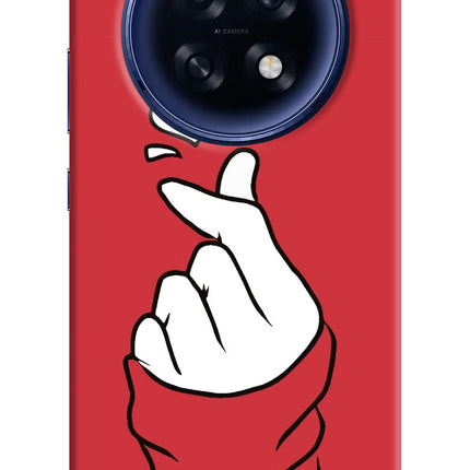 Korean Love Sign Oppo F31 Pro Plus 5G Hard Case Back Cover by Casekaro