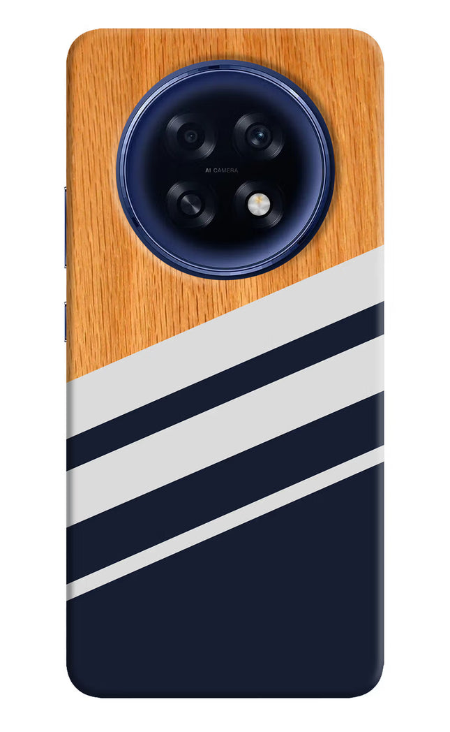 Blue and white wooden Oppo F31 Pro Plus 5G Hard Case Back Cover by Casekaro
