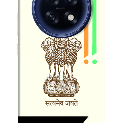 Satyamev Jayate Brown Logo Oppo F31 Pro Plus 5G Hard Case Back Cover by Casekaro