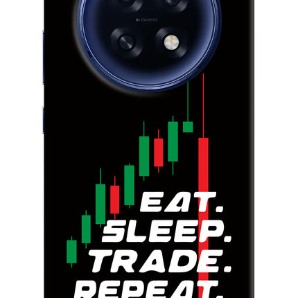 Eat Sleep Trade Repeat Oppo F31 Pro Plus 5G Hard Case Back Cover by Casekaro