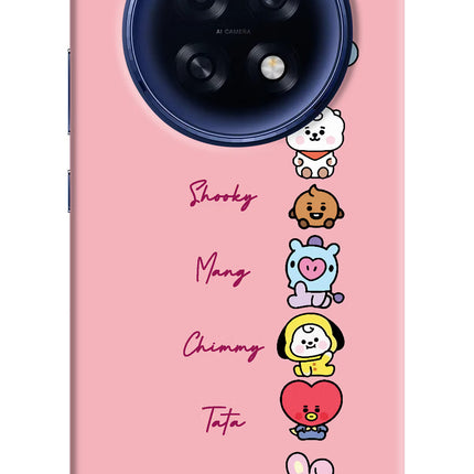 BTS names Oppo F31 Pro Plus 5G Hard Case Back Cover by Casekaro