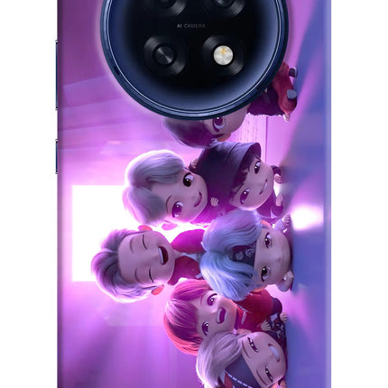 BTS Chibi Oppo F31 Pro Plus 5G Hard Case Back Cover by Casekaro