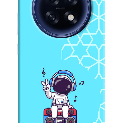 Cute Astronaut Chilling Oppo F31 Pro Plus 5G Hard Case Back Cover by Casekaro
