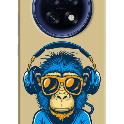Monkey Headphone Oppo F31 Pro Plus 5G Hard Case Back Cover by Casekaro