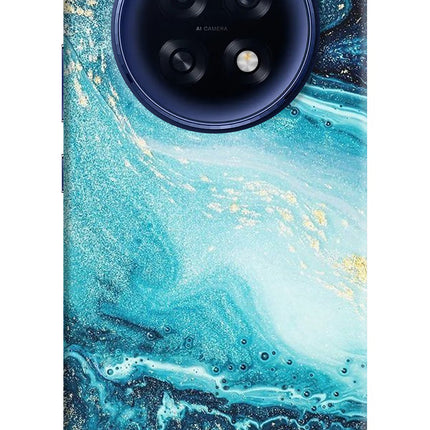 Blue Glitter Marble Oppo F31 Pro Plus 5G Hard Case Back Cover by Casekaro