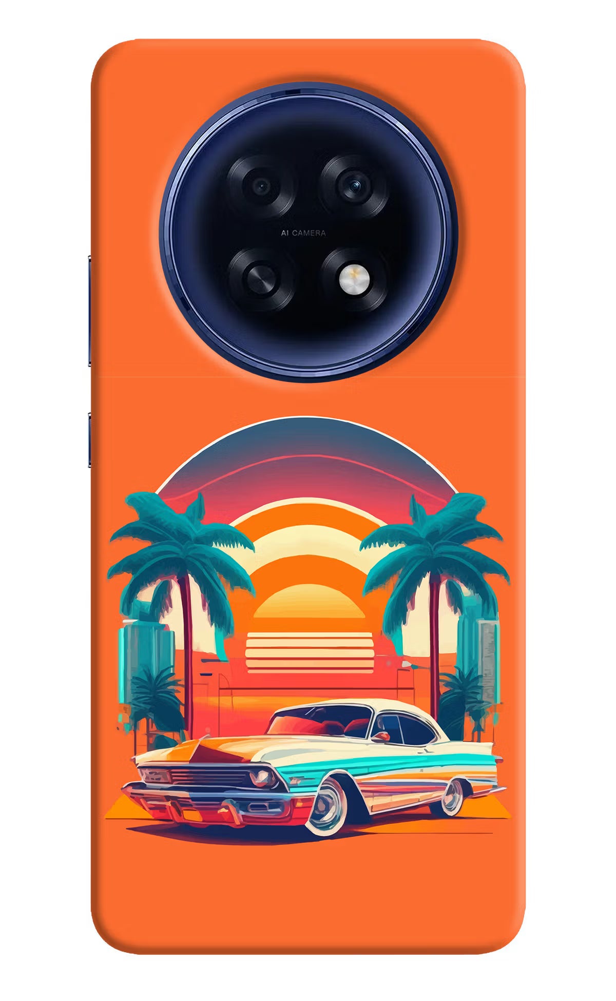 Palm Drive 80s Oppo F31 Pro Plus 5G Hard Case Back Cover by Casekaro