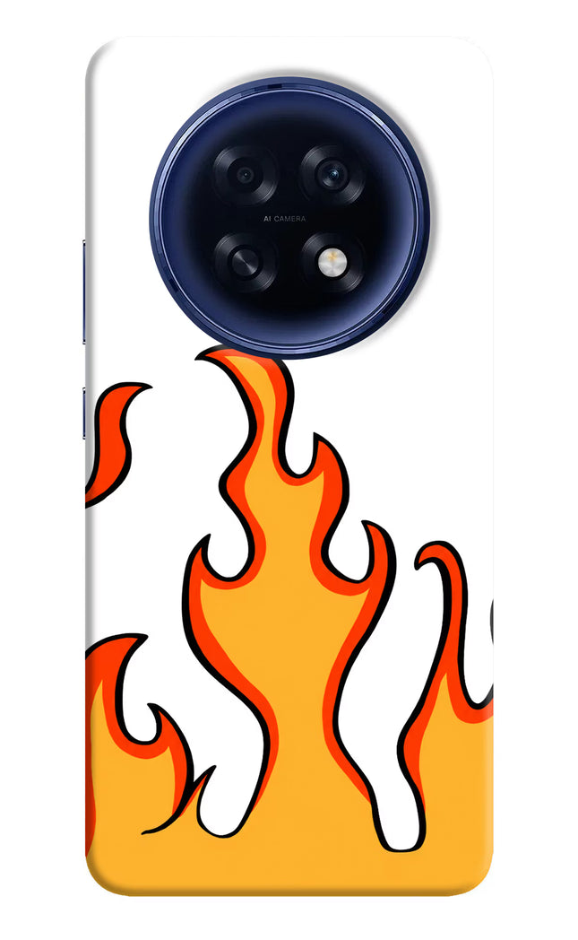 Fired Up – White Oppo F31 Pro Plus 5G Hard Case Back Cover by Casekaro