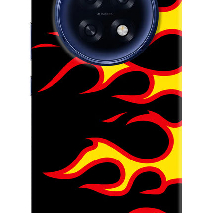 Side Sweep Flames Oppo F31 Pro Plus 5G Hard Case Back Cover by Casekaro