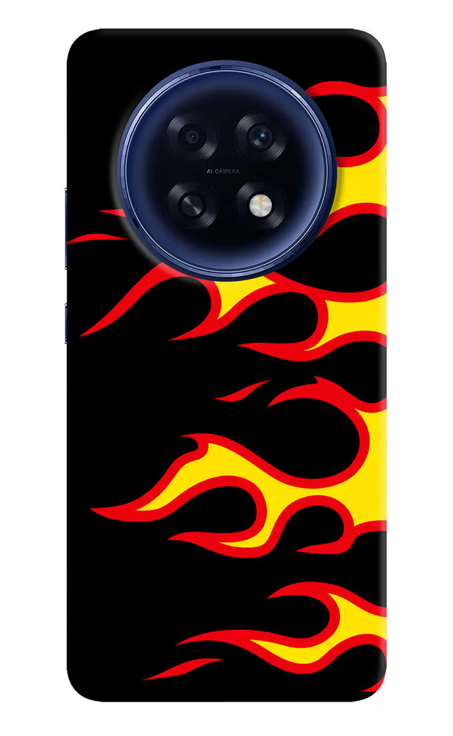 Side Sweep Flames Oppo F31 Pro Plus 5G Hard Case Back Cover by Casekaro