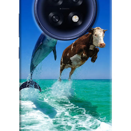 Dolphin vs Cow Oppo F31 Pro Plus 5G Hard Case Back Cover by Casekaro