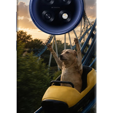 Rollercoaster Dog Oppo F31 Pro Plus 5G Hard Case Back Cover by Casekaro