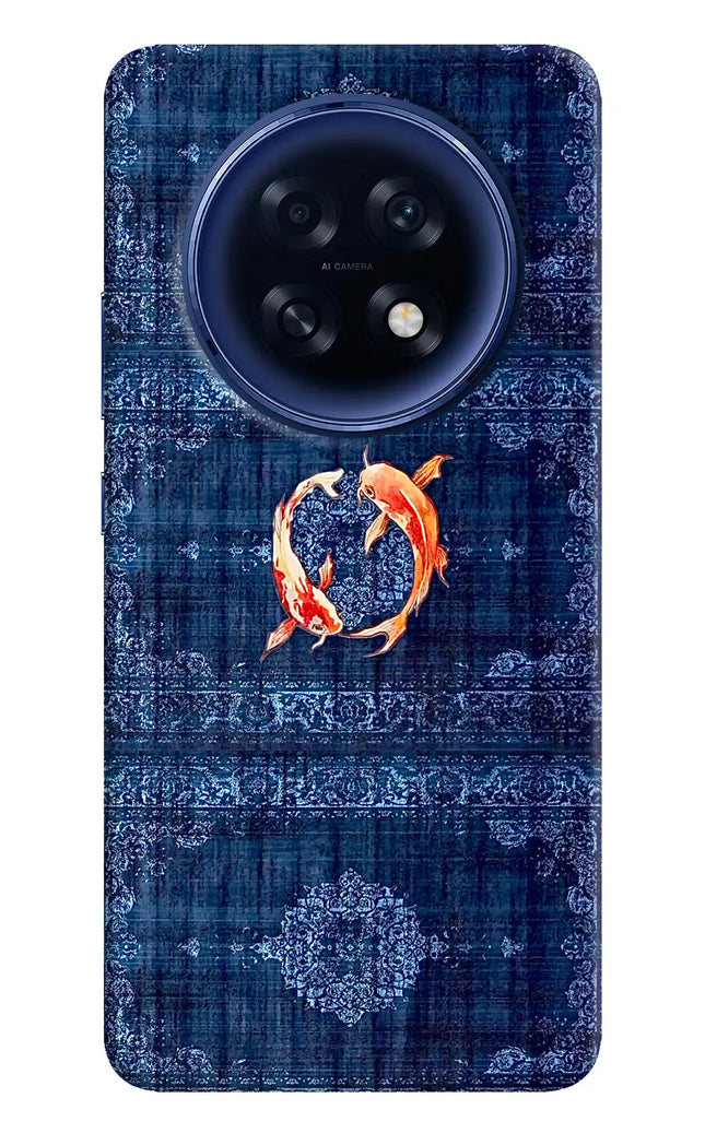Koi Blue Oppo F31 Pro Plus 5G Hard Case Back Cover by Casekaro
