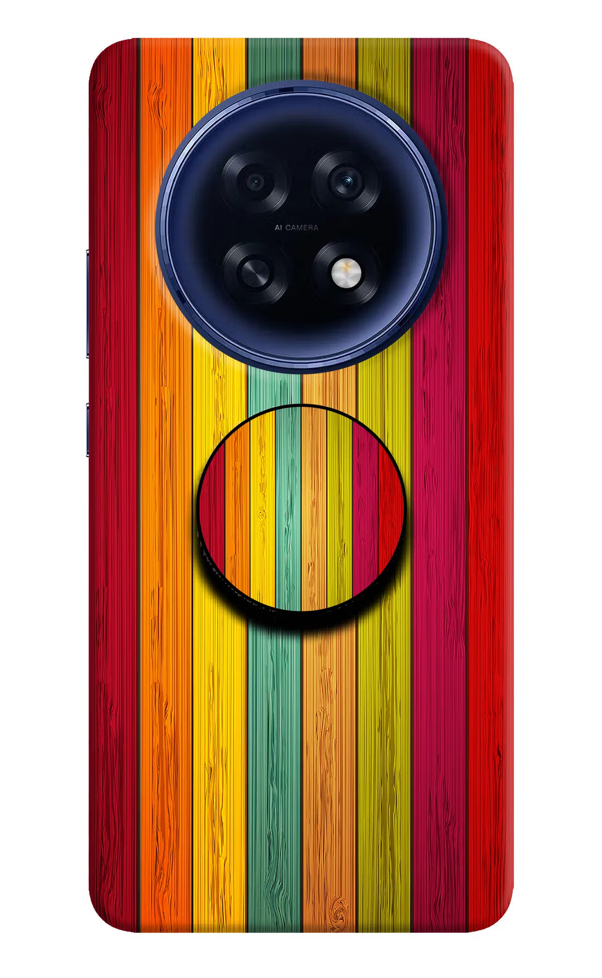 Multicolor Wooden Oppo F31 Pro Plus 5G Pop Case by Casekaro