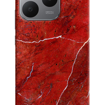 Red Marble Design Realme 15T 5G Back Cover