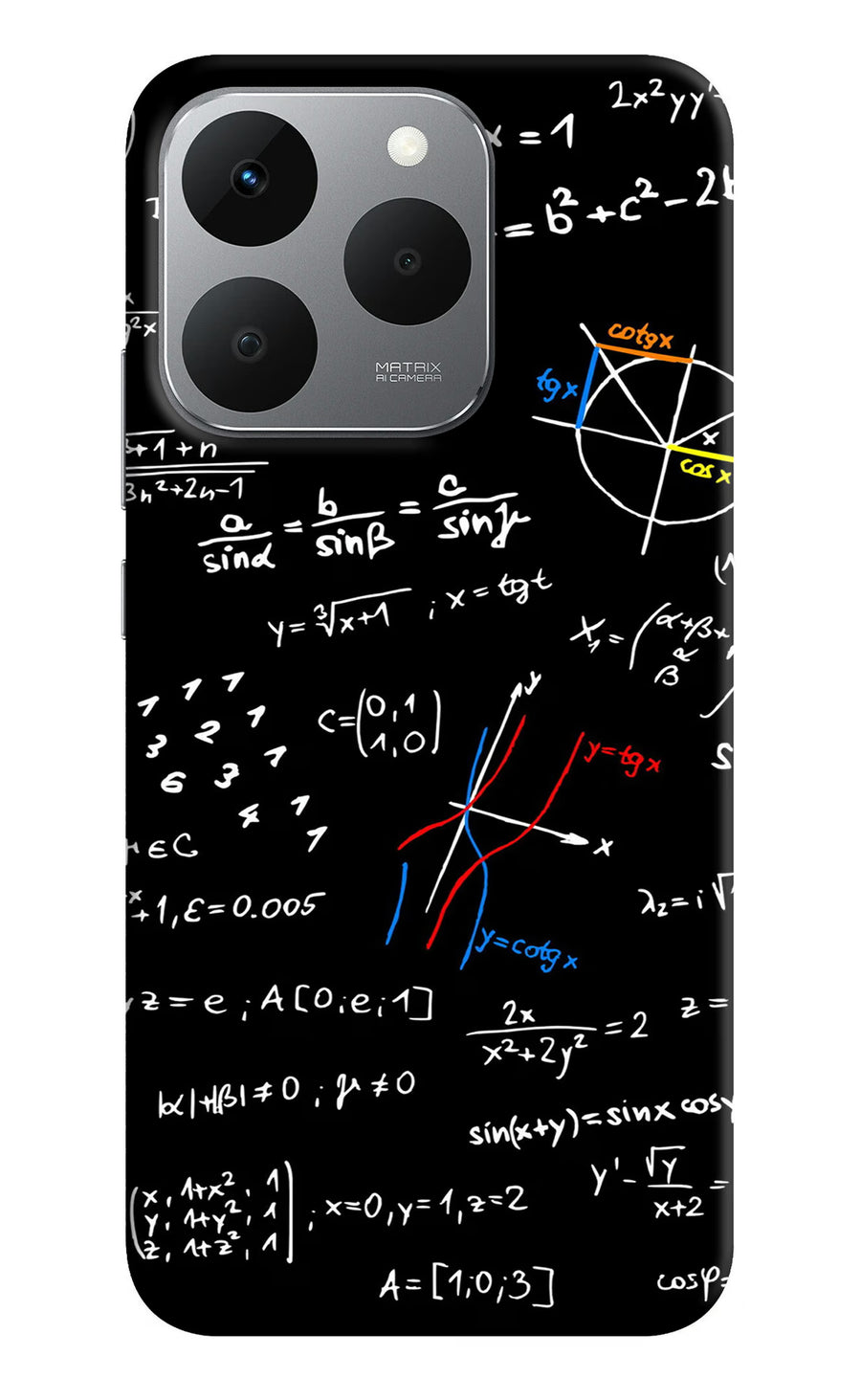 Mathematics Formula Realme 15T 5G Back Cover, Hard case