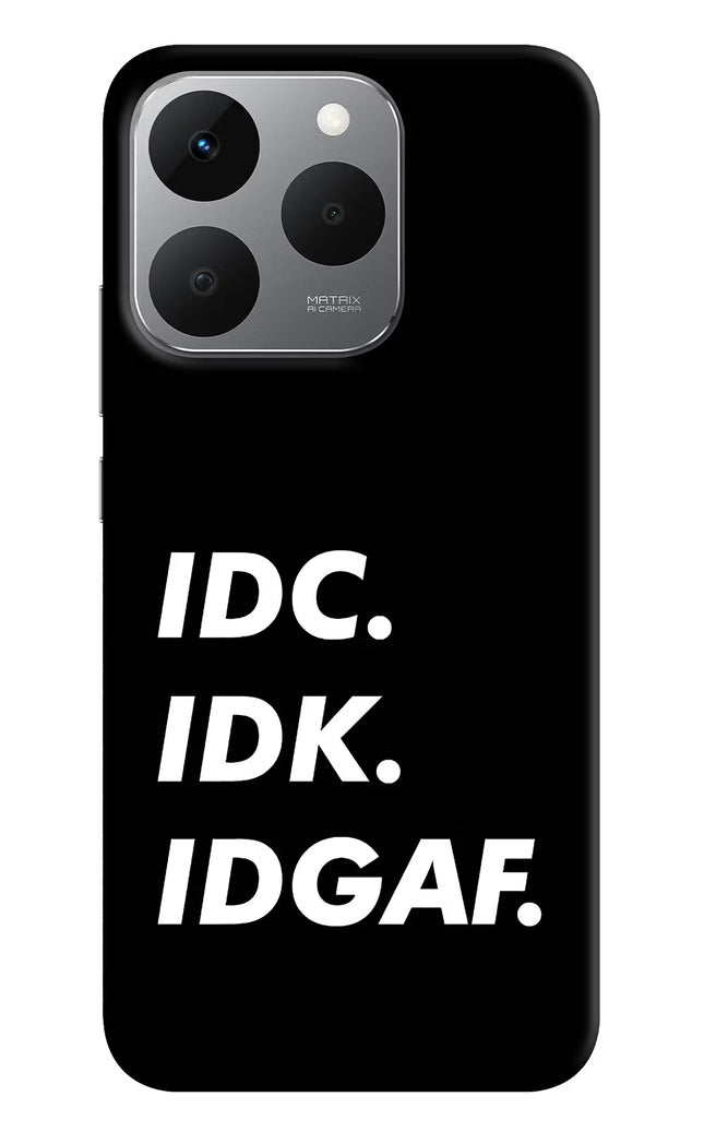 Idc Idk Idgaf Realme 15T 5G Back Cover