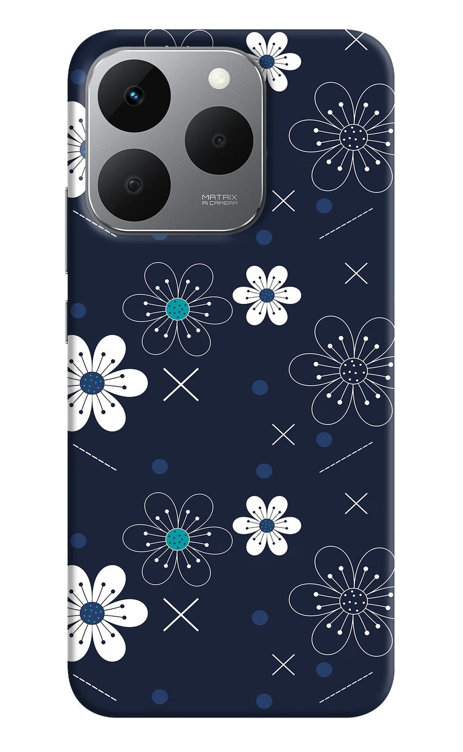 Flowers Realme 15T 5G Back Cover, Hard case