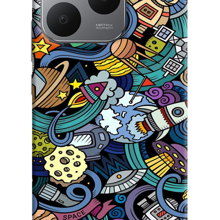 Space Abstract Realme 15T 5G Back Cover