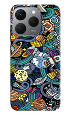 Space Abstract Realme 15T 5G Back Cover