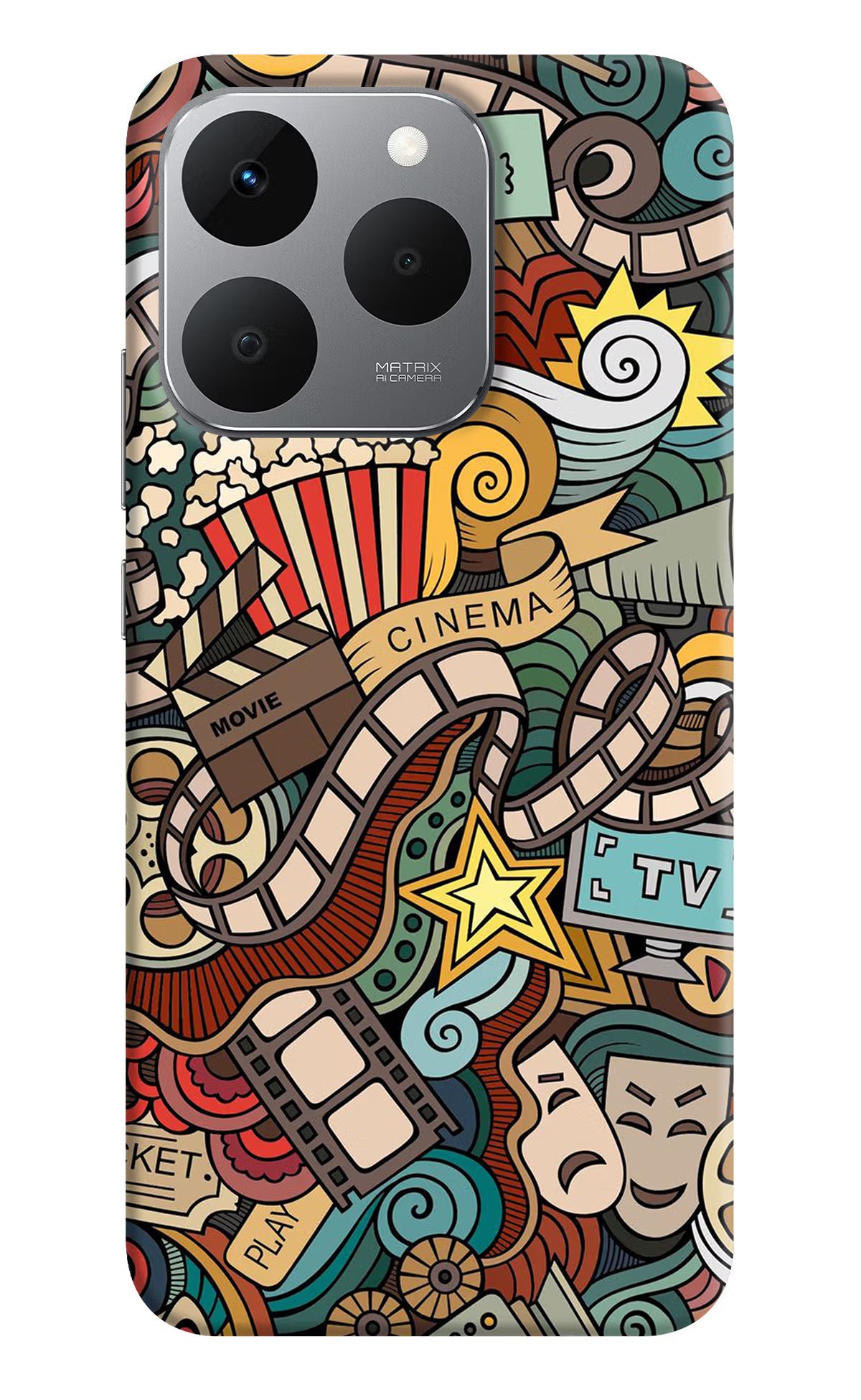 Cinema Abstract Realme 15T 5G Back Cover