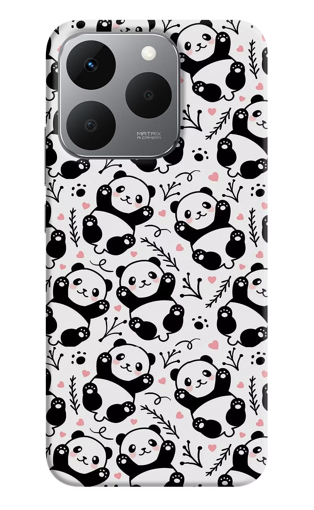 Cute Panda Realme 15T 5G Back Cover