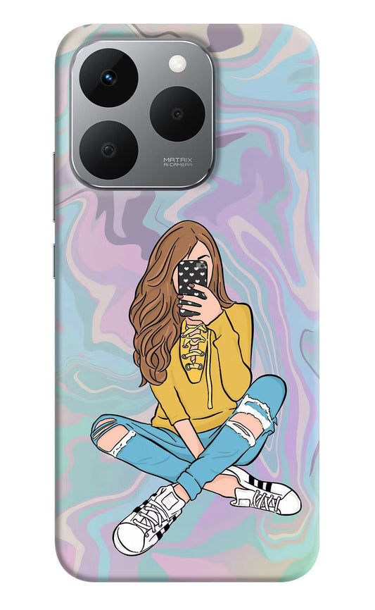 Selfie Girl Realme 15T 5G Back Cover