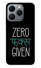 Zero Fucks Given Realme 15T 5G Hard Case Back Cover by Casekaro