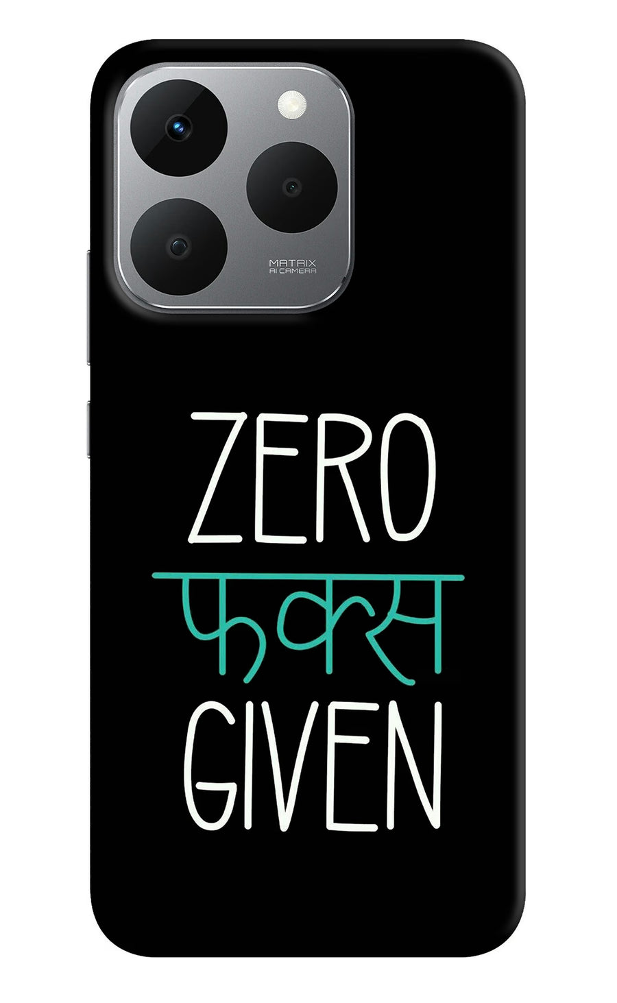 Zero Fucks Given Realme 15T 5G Back Cover, Hard case