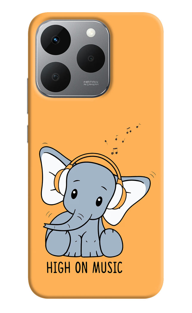 High On Music Realme 15T 5G Hard Case Back Cover by Casekaro