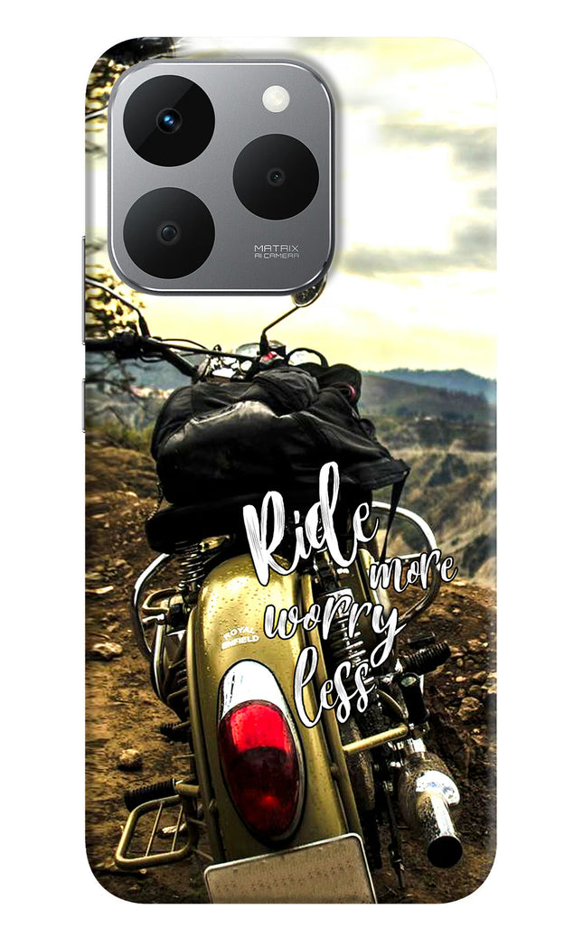 Ride More Worry Less Realme 15T 5G Hard Case Back Cover by Casekaro