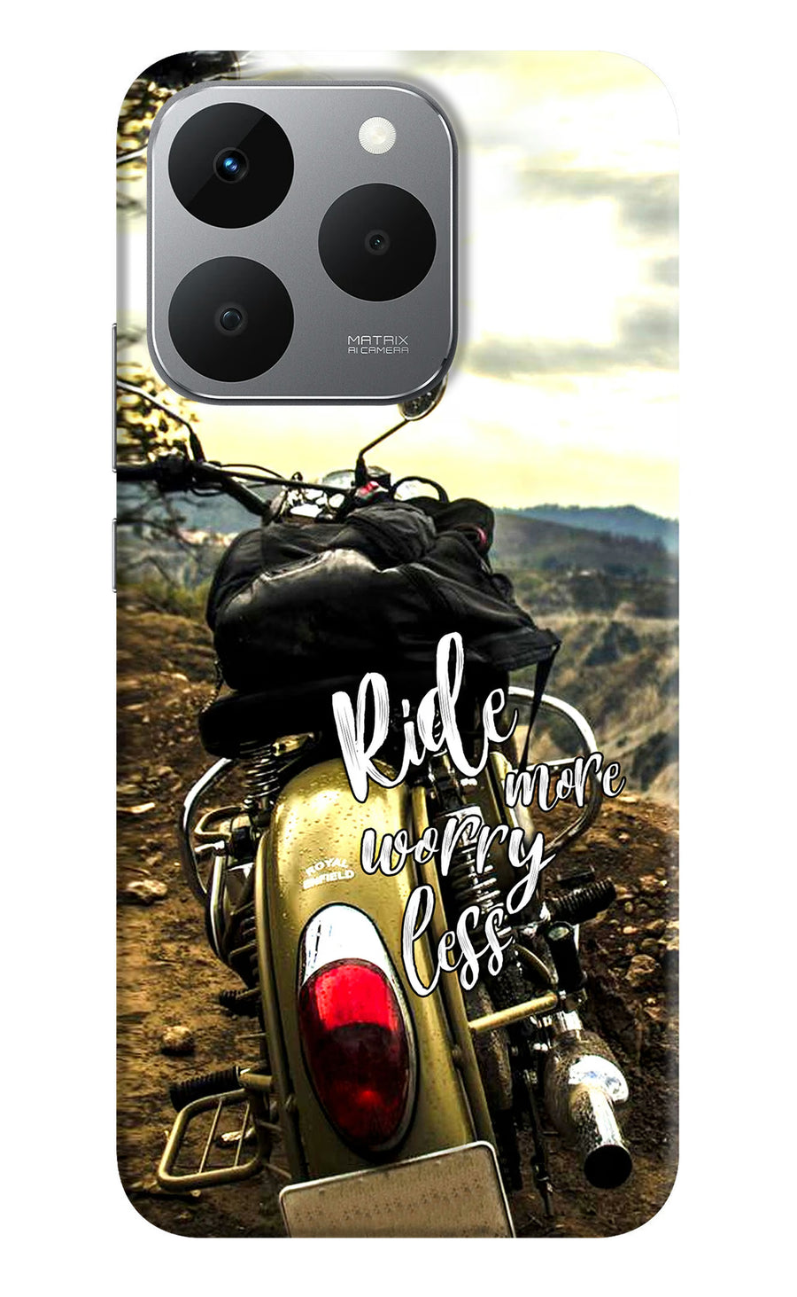 Ride More Worry Less Realme 15T 5G Back Cover, Hard case