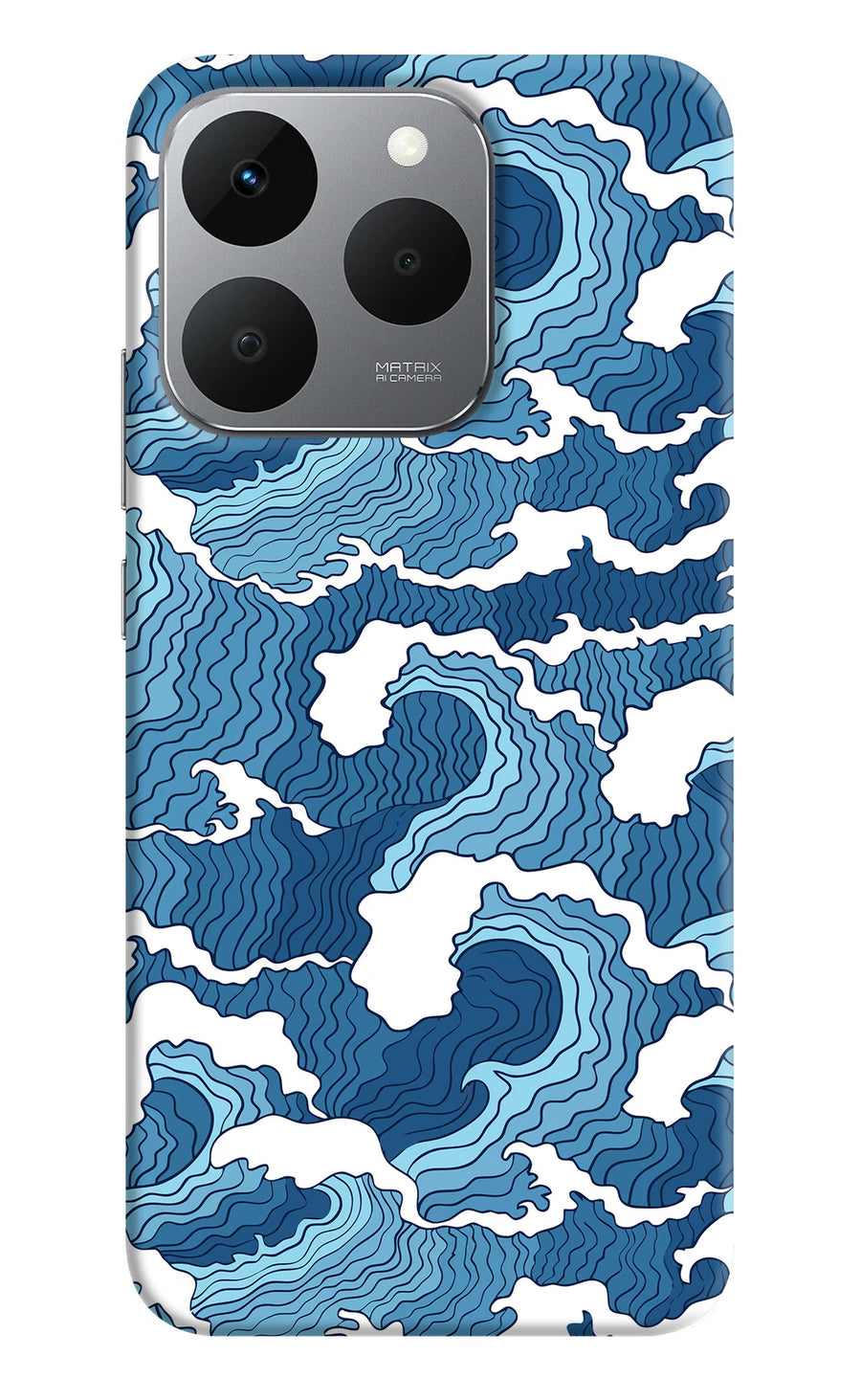 Blue Waves Realme 15T 5G Back Cover, Hard case