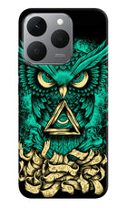 Green Owl Realme 15T 5G Hard Case Back Cover by Casekaro