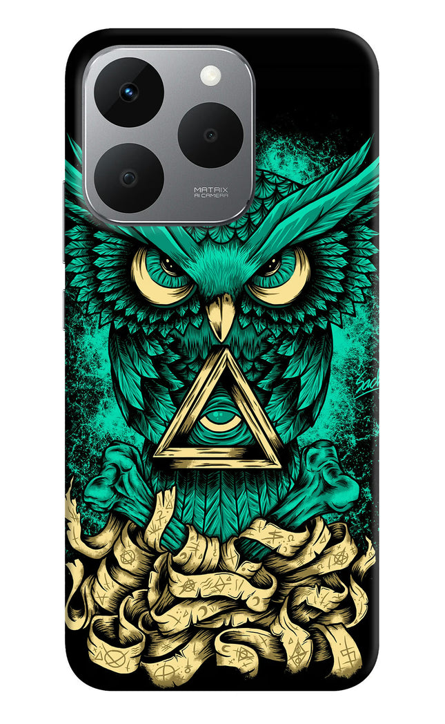 Green Owl Realme 15T 5G Hard Case Back Cover by Casekaro