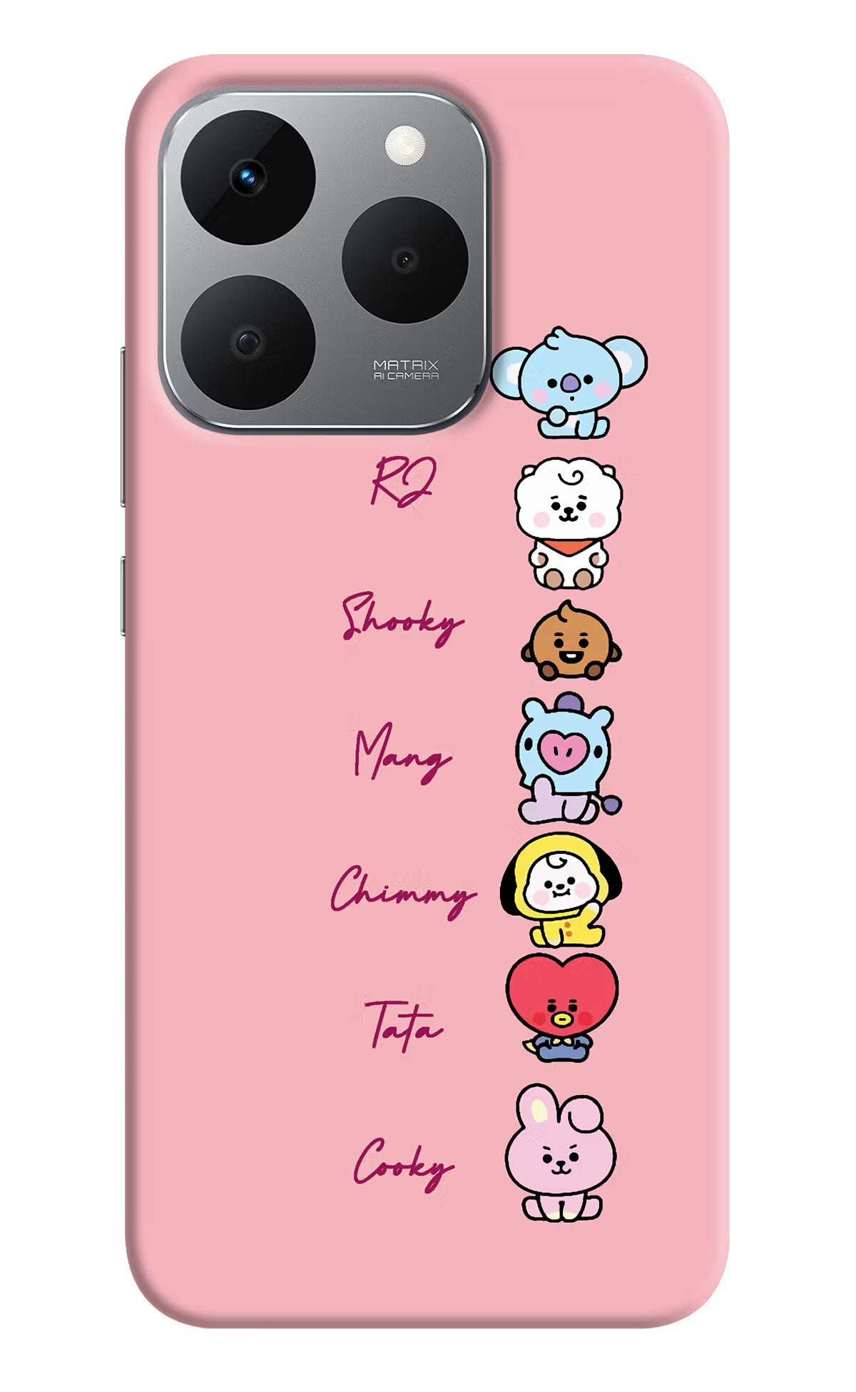 BTS names Realme 15T 5G Back Cover