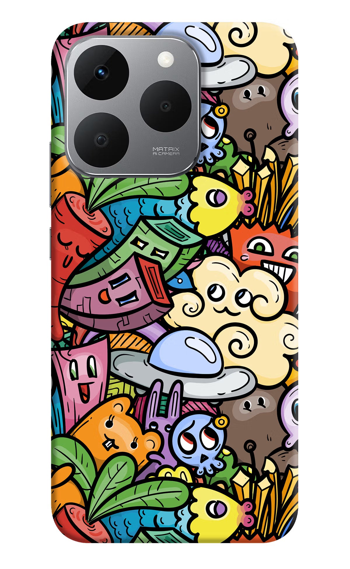 Veggie Doodle Realme 15T 5G Back Cover