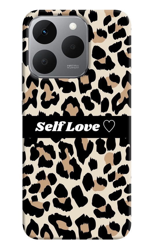 Leopard Print Self Love Realme 15T 5G Back Cover