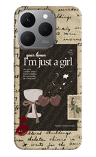 I am just a girl Realme 15T 5G Back Cover