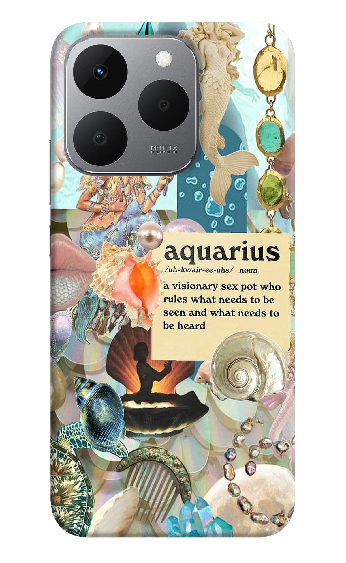 Aquarius Zodiac Realme 15T 5G Back Cover