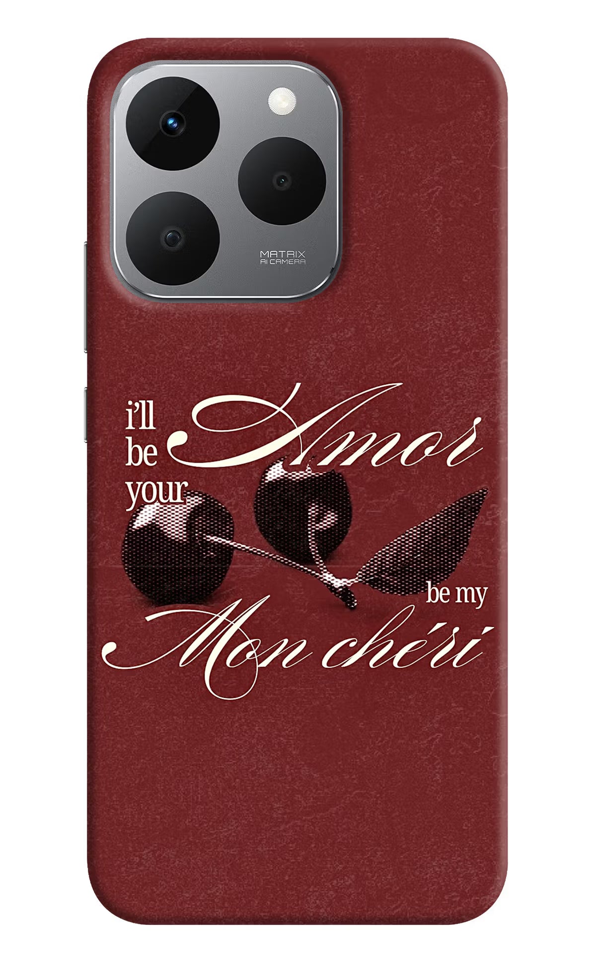 Velvet Cherry Realme 15T 5G Back Cover